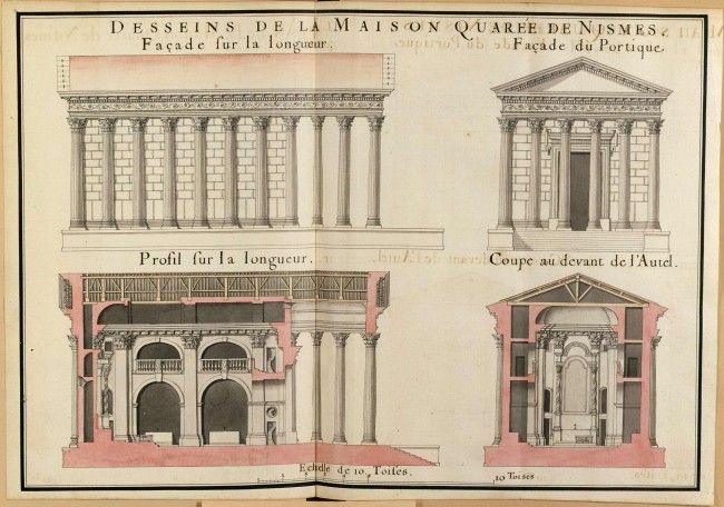 Desseins de la Maison quarée de Nismes