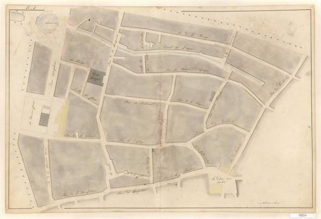 Plan d'alignement, section 10ème de la Maison Carrée