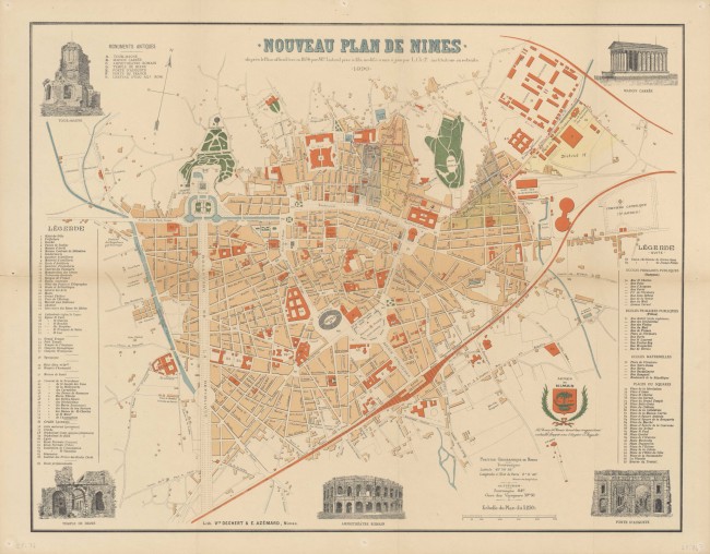 Nouveau plan de Nîmes