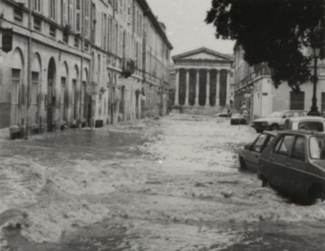 Inondations rue Auguste, octobre 1988