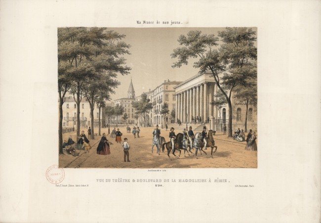 Vue du théâtre et boulevard