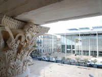 La place de la Maison Carrée avec Carré d'Art