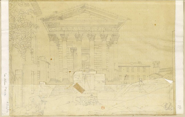 Fouilles à la Maison Carrée