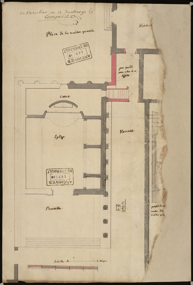 Plan de l'église des Augustins