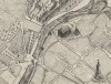 Plan de Nîmes  (détail) : vue de la Maison Carrée