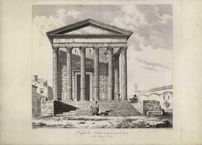 Temple de Nismes connu sous le nom de la Maison Carrée