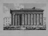 Vue latérale de la Maison Carrée