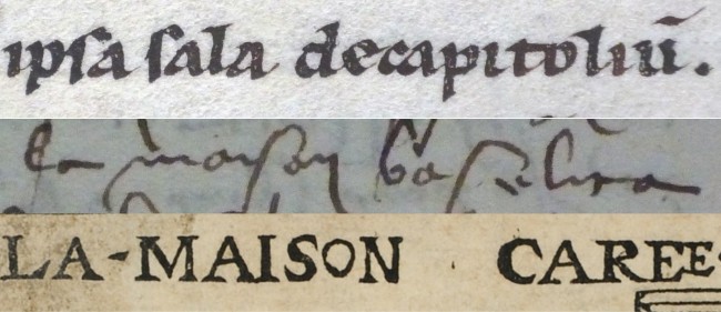 Diverses désignations de la Maison Carrée