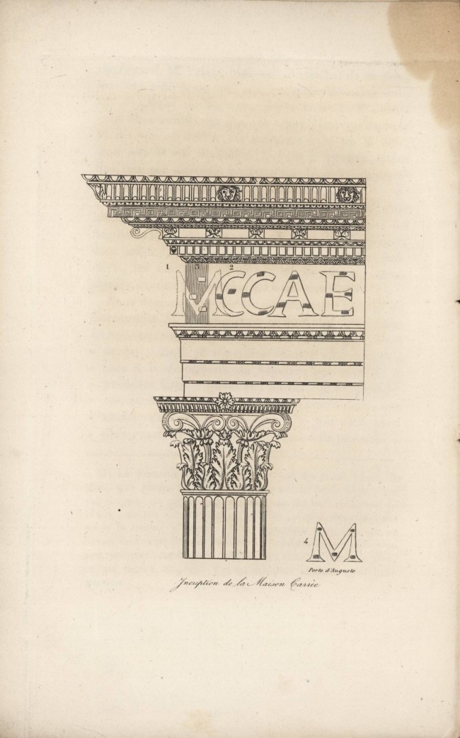 Inscription de la Maison Carrée