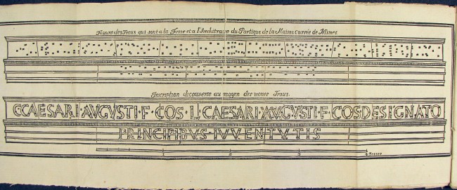 Figure des Trous qui sont à la Frise et à l’Architrave