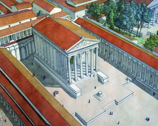 La Maison Carrée dans son contexte antique