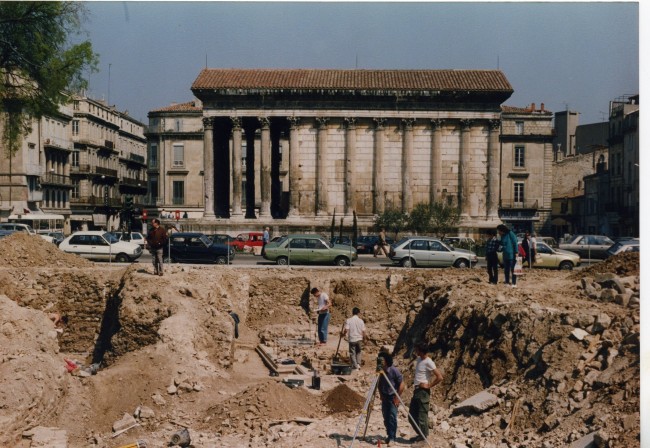 Fouilles de l'ancien théâtre