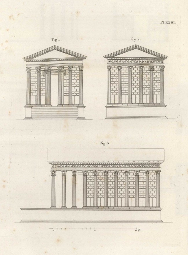 Élévation de la Maison-Carrée