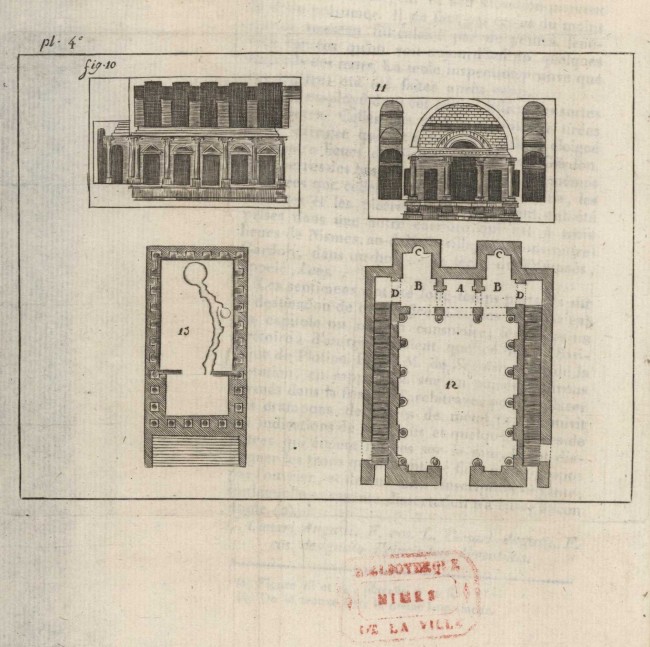 Plan de la Maison Carrée