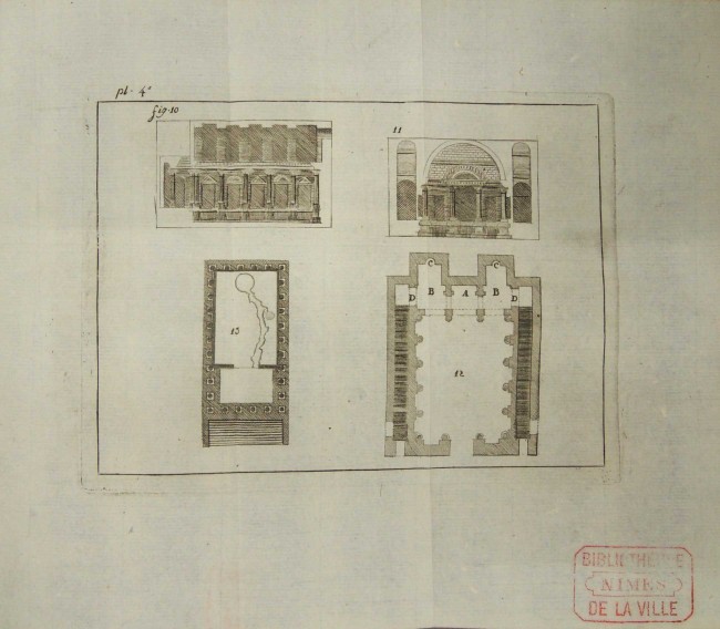 Plan de la Maison Carrée