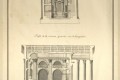 Profil de la maison Quarrée sur sa largeur et sur sa longueur