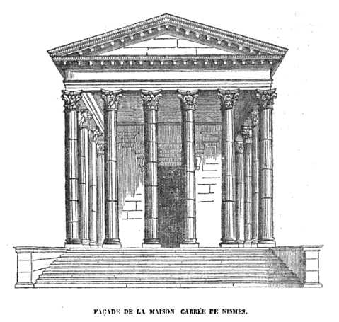 Façade de la Maison Carrée de Nismes