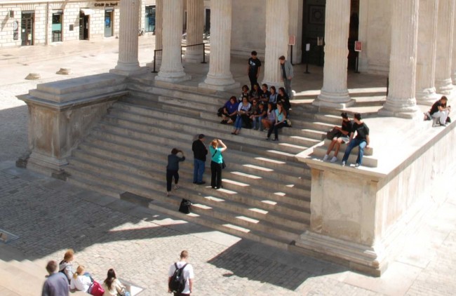 L'escalier de la Maison Carrée