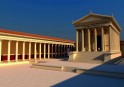 Reconstitution du forum de la Maison Carrée