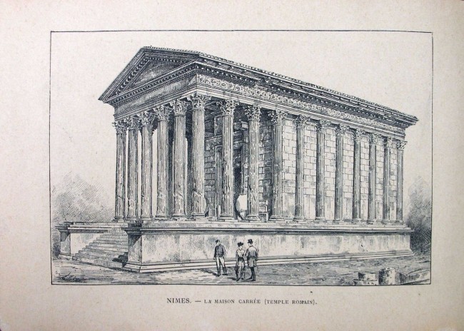 Nîmes. La Maison Carrée (temple romain)