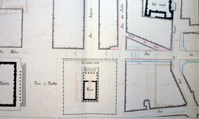 Plan d'alignement de la rue de la Banque (détail)