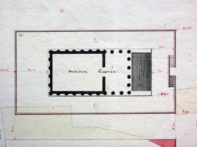Projet d'embellissement de la Maison carrée et de ses alentours (détail)