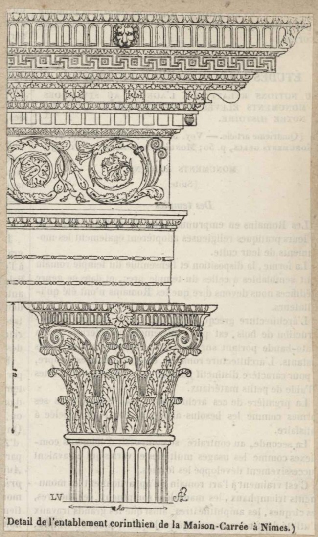 Détail de l’entablement corinthien