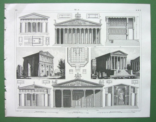 [Views of various Roman Temples]